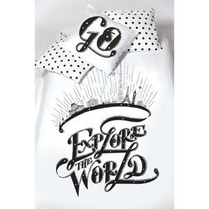 ORGANIC COTTON EXPLORE THE WORLD CRIB DUVET COVER